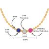 ABSHEL Lapis Lazuli, Pink Fuchsia Chalcedony & Howlite Necklace for Women - 18K Gold Vermeil, Certified S925 Classic Statement Necklace Gold Jewelry for Women - Mothers Day Gifts for Mom Wife view 2