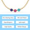 ABSHEL Lapis Lazuli, Pink Fuchsia Chalcedony & Howlite Necklace for Women - 18K Gold Vermeil, Certified S925 Classic Statement Necklace Gold Jewelry for Women - Mothers Day Gifts for Mom Wife view 3