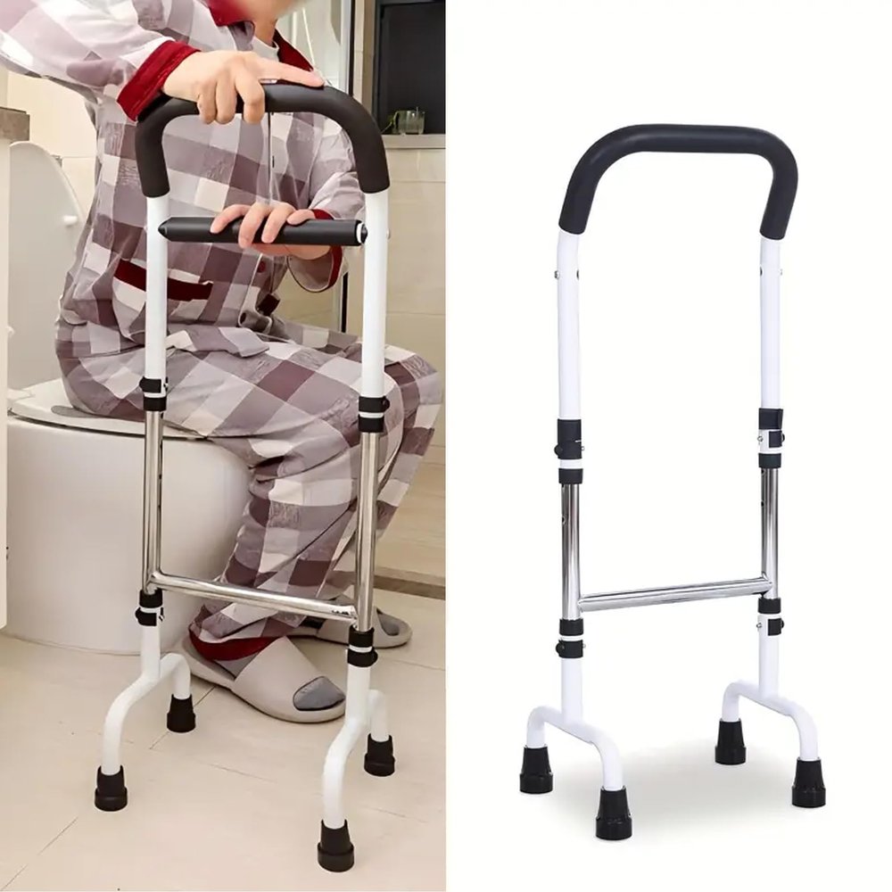 Adjustable Height Walking Aid for Seniors & Patients - Up to 300 lbs Capacity, Slip-Resistant, Extendable Design with Stability, Lightweight & Portable, Ideal for Nighttime Use, Patient Mobility Aid