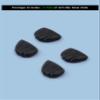 Acefrog 2 Pairs Upgraded Nose Pads for Maui Jim Sandy Beach MJ408, Ho'okipa MJ407, Kanaha MJ409, Makaha MJ405, Turtle Bay MJ411, Hapuna MJ414 Sunglass, Push-in Nose Piece Replacement, Anti-Slip view 3