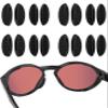 Acefrog 4 Pairs Upgraded Nose Pads for Oakley Clifden OO9440, Forager OO9421, Plazma OO9019, Plazma Asian Fit OO9019A Sunglass, Push-in Nose Piece Replacement, Black, Anti-Slip view 1