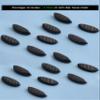Acefrog 4 Pairs Upgraded Nose Pads for Oakley Clifden OO9440, Forager OO9421, Plazma OO9019, Plazma Asian Fit OO9019A Sunglass, Push-in Nose Piece Replacement, Black, Anti-Slip view 3