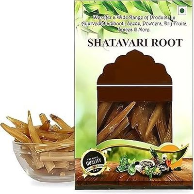 HYD Shatavari Root 200 Gr Raw Indian Asparagus Racemosus Yellow Shatawar Organic satawari Pure Yellow Root - Natural Satavar