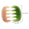HAKIDZEL 2Pcs Comb Massager Wax Scalp Massager Tool for Meridian Massage Multi Functional Wide Tooth Comb for Neck and Back Relaxation Lightweight and Durable Design view 4