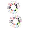 jojofuny 240pcs Zipper Pullers for Clothing and Bags Zipper Extensions Mixed Colors for Luggage Handbags and Backpacks view 1