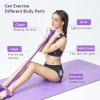 21 Fitness Resistance Bands-4 Tube Pedal Ankle Puller, Ab Training Auxiliary Device with Bands, Sit-Up Exercise Equipment at Home for Abdomen/Waist/Arm/Leg Stretching Training (6 Tube-A) view 2
