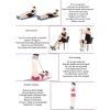 21 Fitness Resistance Bands-4 Tube Pedal Ankle Puller, Ab Training Auxiliary Device with Bands, Sit-Up Exercise Equipment at Home for Abdomen/Waist/Arm/Leg Stretching Training (6 Tube-A) view 4