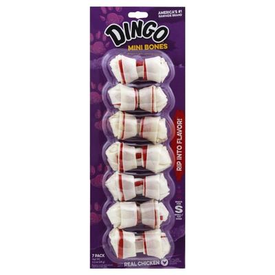Dingo, Mini Bones With Chicken, 7 Count