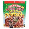 ASS KICKIN' Spicy Pickle Pretzels, Seasoned Pretzel Twists, 5 oz Resealable Pack (5oz, Hatch-Chile Queso) view 1