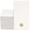 100 Pack Gold Snowflake Guest Napkins 4.25 x 7.5 Christmas Disposable Paper Hand Towels for Bathroom, Parties, Holiday & Winter Events view 1
