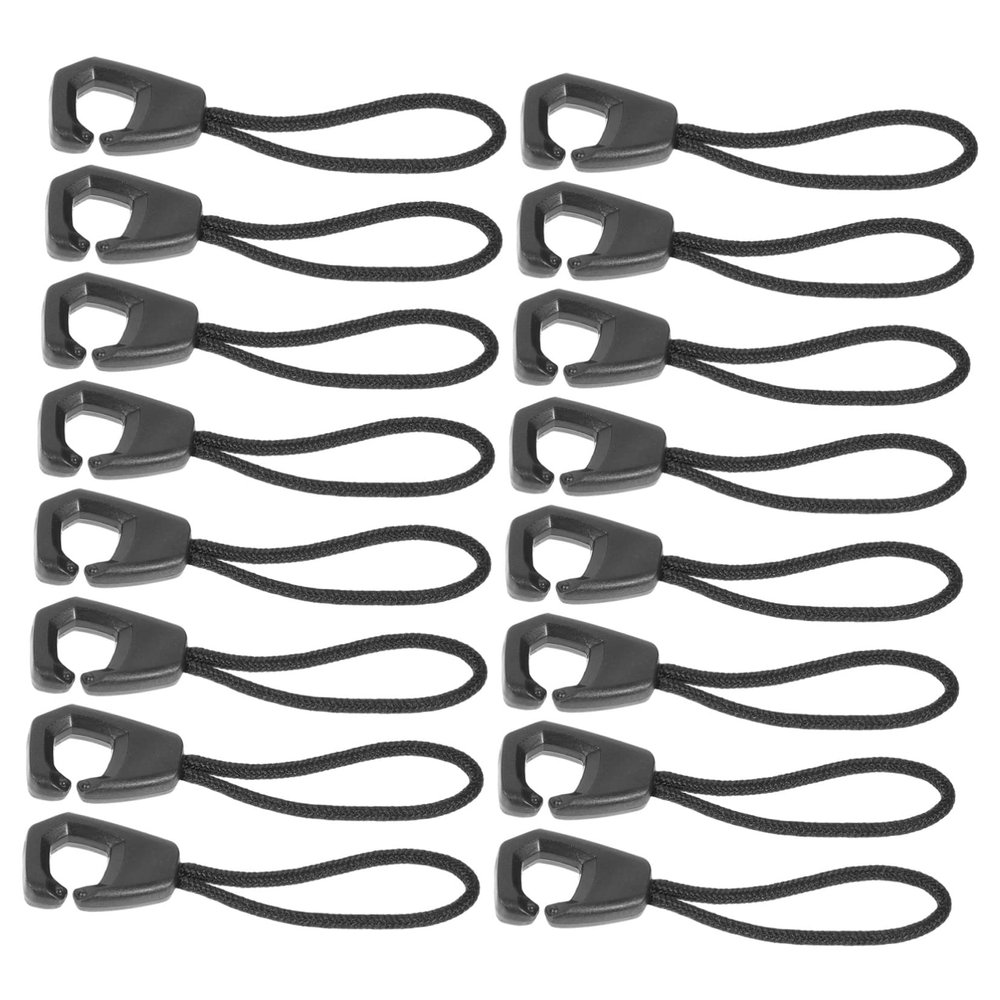 Veemoon 3sets 100pcs Zipper Puller Cord Extender for Clothing Bags and Luggage Durable Zipper Slider for Easy Use and Replacement for DIY Crafts and Everyday Needs 100pcs*3