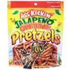 ASS KICKIN' Spicy Pickle Pretzels, Seasoned Pretzel Twists, 5 oz Resealable Pack (5oz, Jalapeno-Cheddar) view 1