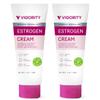 Vigority Estrogen Cream For Women, Natural Bioidentical Menopause Relief & Hormonal Moisturizer for Face, Neck & Body - Menopause Support for Hot Flashes, Menstrual Cycle - 2 Pack view 1