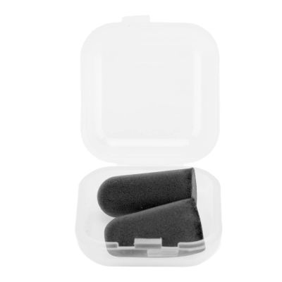 2Pcs Earplugs Sponge Sound Insulation Noise Prevention Household Sound Insulation Earplugs (Black)