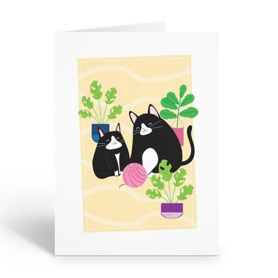 Stonehouse Collection Cat Note Card Set Blank Inside 10 Playful Cats with Yarn Note Card Set (Playful Cats)