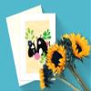 Stonehouse Collection Cat Note Card Set Blank Inside 10 Playful Cats with Yarn Note Card Set (Playful Cats) view 3