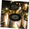 FONDOTIN 2rolls Gold Foil Woven Ribbon for Gift Packaging and Floral Bouquets Wide Yards Each for DIY Crafts and Festival Decorations view 2