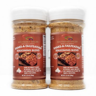 2 Pack of Southern Spices - Spice your Appetite (7.25oz, So Good It Will Make You Shake A Tail Feather)
