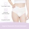 BezBezz Organic Disposable Period Underwear for Women S/M, Postpartum Panties, Heavy Flow Leak Proof Overnight Pads Diaper, Ultra Soft Keep Dry Fresh, Control Odor, Unscented for Sensitive Skin view 3