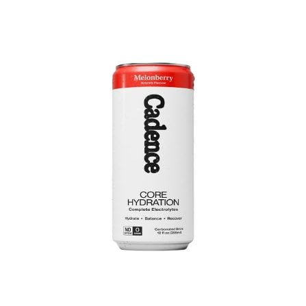 Cadence Electrolyte Drink Cans Melonberry - Case (355ml x 12) - US | Science-Backed Hydration | Zero Sugar, Zero Caffeine | Sodium, Potassium & Magnesium for Performance & Recovery