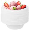 100-Pack White Disposable Plastic Bowls, 6 Inch, Great for Ice Cream, Salad, and Party Desserts view 3