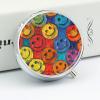 Colorful Smiley Face Pill Box Round Portable Small Pill Case Waterproof Travel Pill Box Organizer for Pocket Purse and Daily Convenience view 4