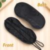 12 Pcs Blind Fold for Game Sleep Eye Masks Set, Black Blindfolds Mask Games Eye Cover with Adjustable Elastic Strap Blind Folds for Game, Travel Sleeping view 4