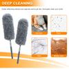2 Pack Mini Microfiber Feather Duster for Cleaning, with Extendable Pole, Hand Washable Dusters, Cleaning Tools for Office, Car, Window, Furniture view 3