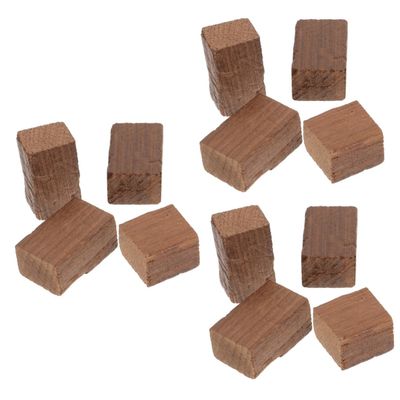 Mobestech 3pcs Red Wine Oak Chips for Home Brewing Flavor Random Shape Wood for Wine Making Supplies