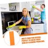 Cabilock 3pcs Reusable Kitchen Faucet Cleaning Tool Eraser for Limescale Scrub Brush for Pots Dish view 3