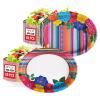100Pcs Mexican Fiesta Party Plates 10" x 12" Large Disposable 400 GSM Heavy Duty Mexican Floral Stripes Oval Paper Plates Cinco De Mayo Decorations for Baby Shower Mexico Taco Party Supplies view 1