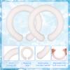 2pcs Wrist Cooling Tubes, 3.74in Diameter Reusable ICY Wrist Pack Cooling Bracelet Wearable Wristband Ring for Hot Weather Summer Outdoor Indoor Heat Dissipation(White) view 4