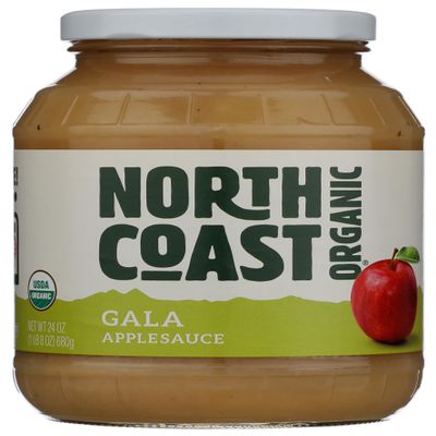 North Coast Organic Gala Apple Sauce, Non GMO, No Added Sugar, 24 Ounces (Pack Of 6)