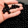 10Pcs 30mm Natural Black Obsidian Sphere Quartz Crystal Ball Rock view 4