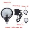 LED Light Magnifier & Desk Lamp 5X,8X10X Helping Hand Repair Clamp Alligator Auxiliary Clip Stand Desktop Magnifying Glasses Magnifying Glass view 4