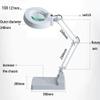 10X Magnifying Glass Lamp - Daylight Bright Lighted Lens - Magnifying Desk Lamp Rotate Magnifier Swing Arm Desktop Tabletop Lamp, for Table, Task, Craft view 2