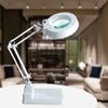 10X Magnifying Glass Lamp - Daylight Bright Lighted Lens - Magnifying Desk Lamp Rotate Magnifier Swing Arm Desktop Tabletop Lamp, for Table, Task, Craft view 3