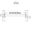 Grab Rails Bathroom Bars Oak Rail for Shower, Waterproof Bath Bar Bathroom, Safety Support Disabled and Elderly in Toilet view 2
