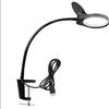 Magnifying Glass,Lamp 3X 10X Desk Clip-on Lamp Lighted Illuminated Optical for Inspection Beauty Dentistry 8X15X Flexible Gooseneck Arm Marriage view 1
