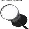 Magnifying Glass,Lamp 3X 10X Desk Clip-on Lamp Lighted Illuminated Optical for Inspection Beauty Dentistry 8X15X Flexible Gooseneck Arm Marriage view 2