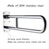 Grab Rails for Bathroom -Handrails,Grab Handles Safety,Handrails Bar Folding Polishing Bathroom, Toilet Handicap Handrail RLY Disabled Shower-Skid Support Handle Towel/Mir view 4