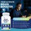 2-Pack Brain Supplements for Memory & Focus | Nootropic with Bacopa, Lion's Mane, Alpha GPC | Mental Clarity & Cognitive Support | Vitamin B6 & B12 240 Caps (120/Bottle) view 4