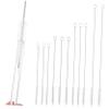 SHERCHPRY 11pcs Stainless Steel Straw Brush Kit Long Handle Tube Cleaning Brush for Straw Bottle view 1