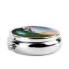 National Park Pill Box Round Pill Case for Pocket Purse 3 Compartment Medicine Pill Organizer Cute Portable Travel Pillbox Vitamin Cod Liver Oil Storage Box Unique Gift Organizer view 3