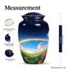 KARYLIZ Flower Urn for Ashes Adult Male - Cremation Keepsakes - Combo of 5, 10 Inch & 3 Inch Burial Urns for Adult Human Ashes Keepsake Funeral Holder view 2