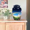 KARYLIZ Flower Urn for Ashes Adult Male - Cremation Keepsakes - Combo of 5, 10 Inch & 3 Inch Burial Urns for Adult Human Ashes Keepsake Funeral Holder view 4