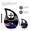 JAGLASH MotorcycleMemorial Urns for Adult Male - Large Funeral Urns for Human Ashes Adult Female - Cross Drop Cremation Urn for Mom & Dad - Burial Urn for Ashes for Women - 10 Inch view 2