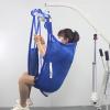 Patient Lift Toileting Hoist Sling, Mesh Universal Patient Full Body Lift Sling with Commode Opening Divided Leg Shower Sling Medical Transfer Belt for Elderly Disabled Bedridden Patients(Blue,Small) view 1