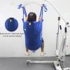 Patient Lift Toileting Hoist Sling, Mesh Universal Patient Full Body Lift Sling with Commode Opening Divided Leg Shower Sling Medical Transfer Belt for Elderly Disabled Bedridden Patients(Blue,Small) view 4