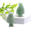 1.5inch Penguin Natural Healing Crystals Stone Carved Animal Figurine Reiki Gemstone Craft Quartz Home Decoration DIY Gifts,1pc-Green view 1